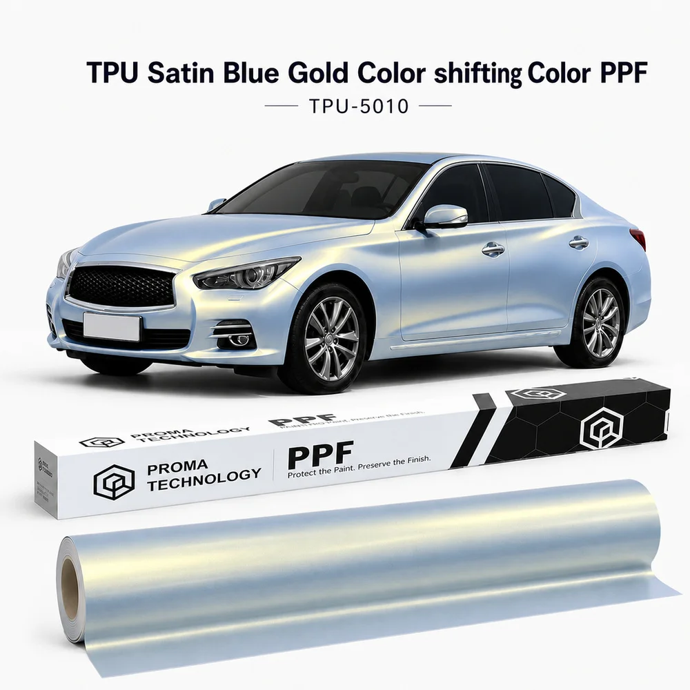 TPU Satin Blue Gold Color shifting Color PPF-Main image