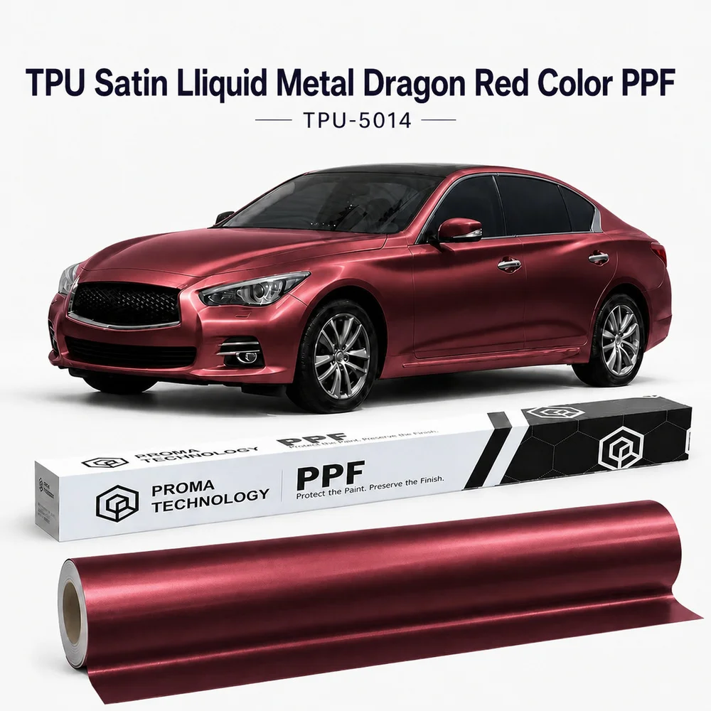 TPU Satin LIiquid Metal Dragon Red Color PPF-Main image
