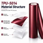 TPU Satin LIiquid Metal Dragon Red Color PPF Car Body Film