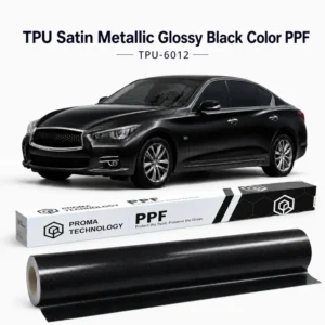 TPU Satin Metallic Glossy Black Color PPF-Main image