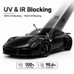 TPU Satin Metallic Glossy Black Color PPF Film For Car