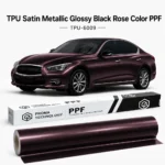 TPU Satin Metallic Glossy Black Rose Color PPF-Main image