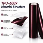 TPU Satin Metallic Glossy Black Rose Color PPF