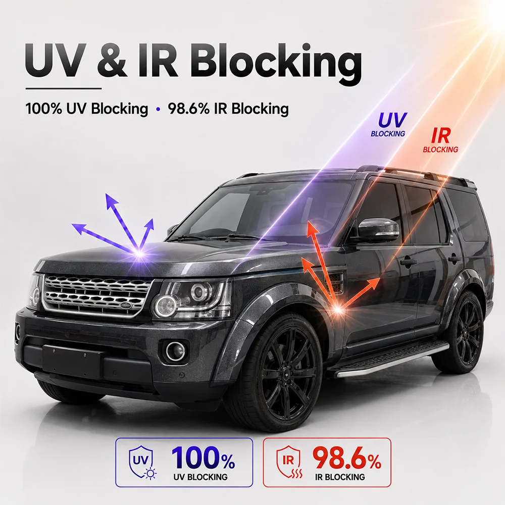TPU Satin Metallic Glossy Coal Grey Color PPF Paint Protection Film