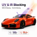 TPU Satin Metallic Glossy Orange Color PPF