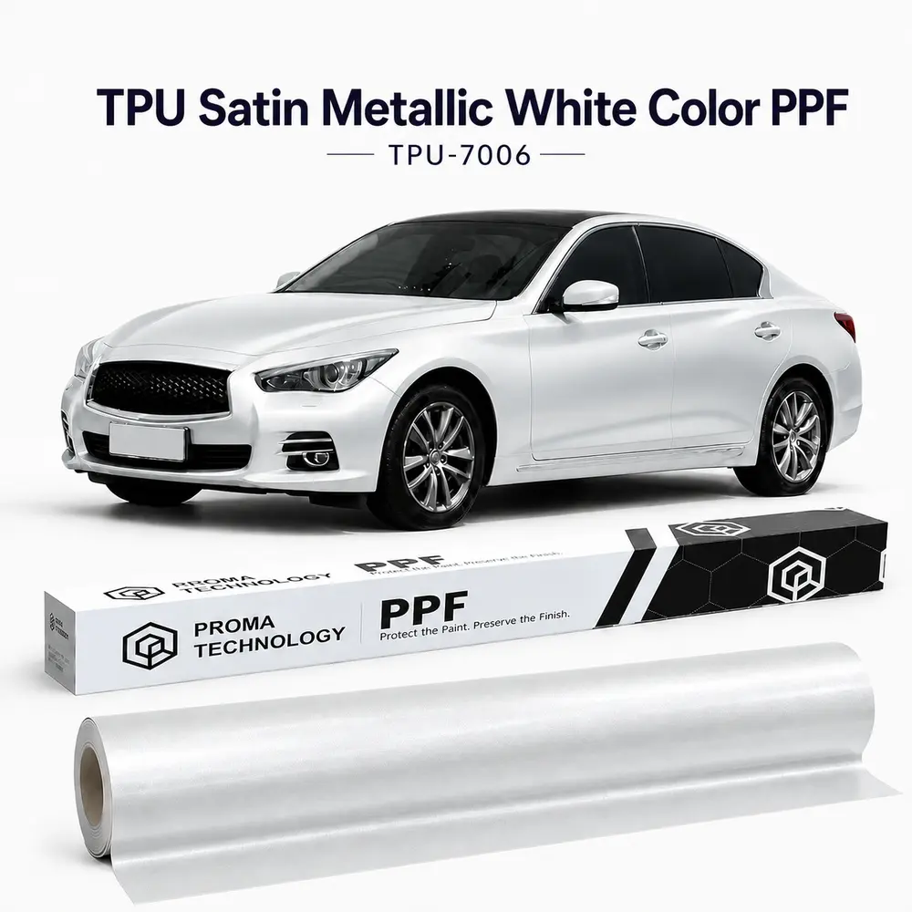 TPU Satin Metallic White Color PPF-Main image