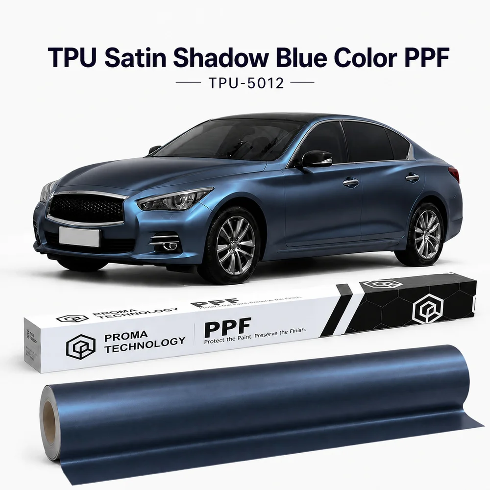 TPU Satin Shadow Blue Color PPF-Main image