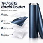 TPU Satin Shadow Blue Color PPF Car Paint Protective Film