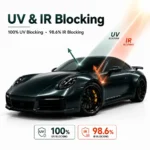TPU Satin metallic Glossy Blackish Green Color PPF