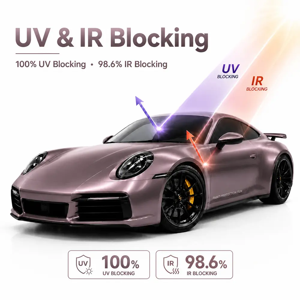 TPU Satin metallic Glossy Lce Berry Color PPF