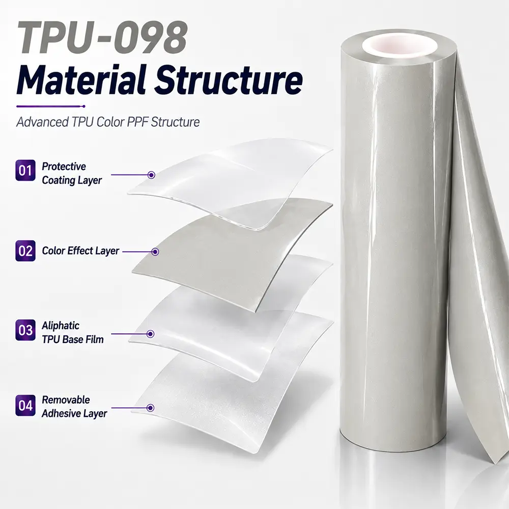 TPU Soapstone Gray Color PPF Paint Protection Film