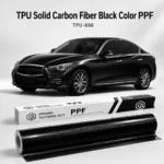 TPU Solid Carbon Fiber Black Color PPF-Main Image