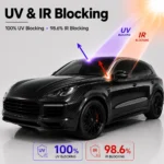 TPU Solid Carbon Fiber Black Color PPF Film For Car