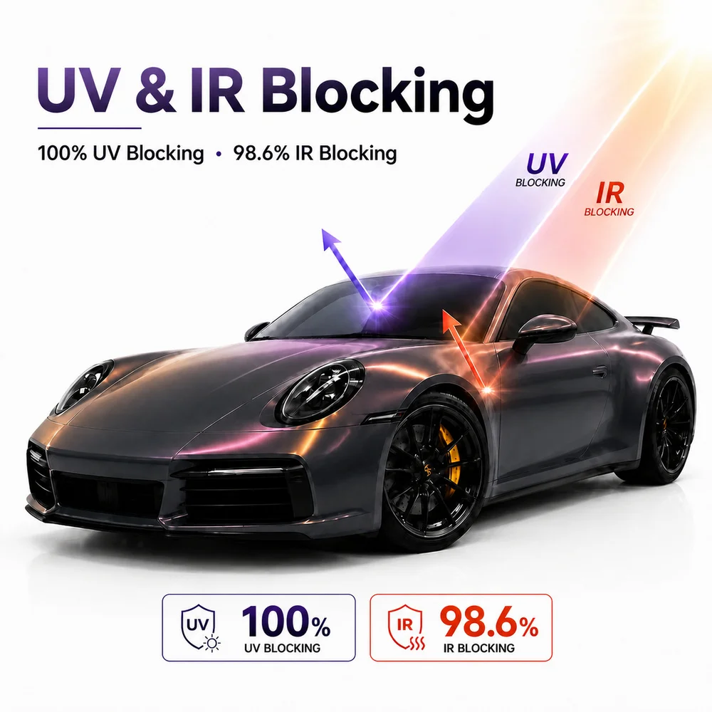 TPU Starry Grey Wraith Color PPF Self-adhesive Car Protection Film