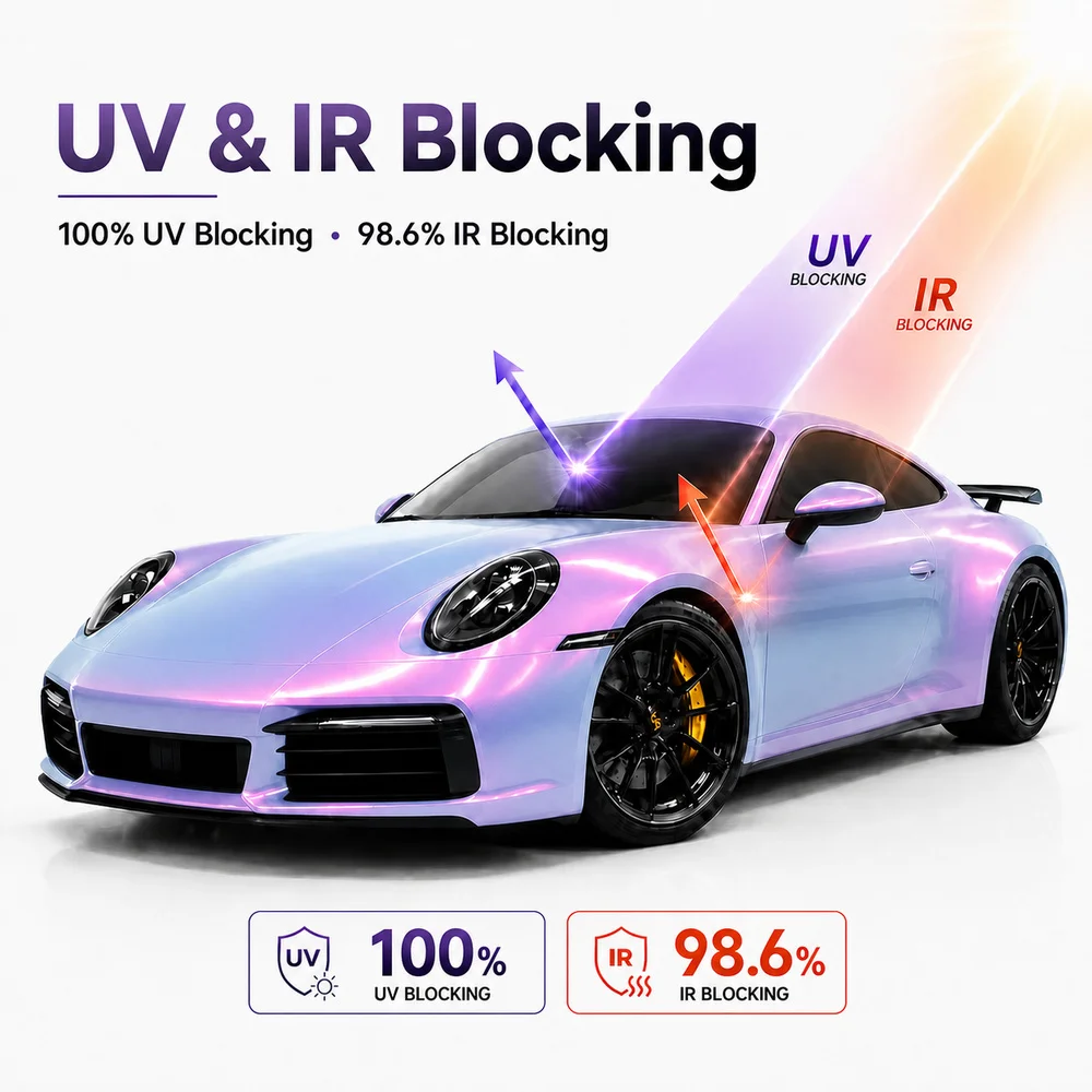 TPU Starry Sky Pink Color PPF Car Paint Protective Film