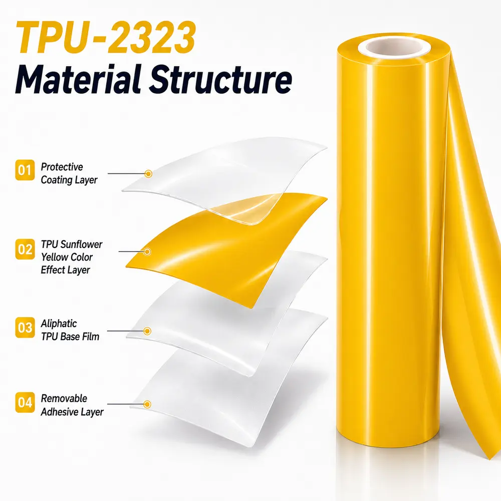 TPU Sunflower Yellow Color PPF