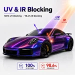 TPU Thunder Lightning Sparkling Chameleon Color PPF Film For Car