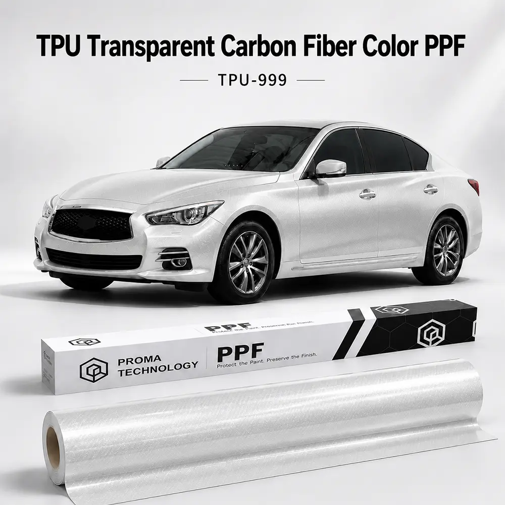 TPU Transparent Carbon Fiber Color PPF-Main image display