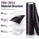 TPU Ultra Matte Black Purple Color PPF Car Protective Film