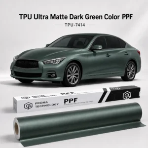TPU Ultra Matte Dark Green Color PPF-Main image display