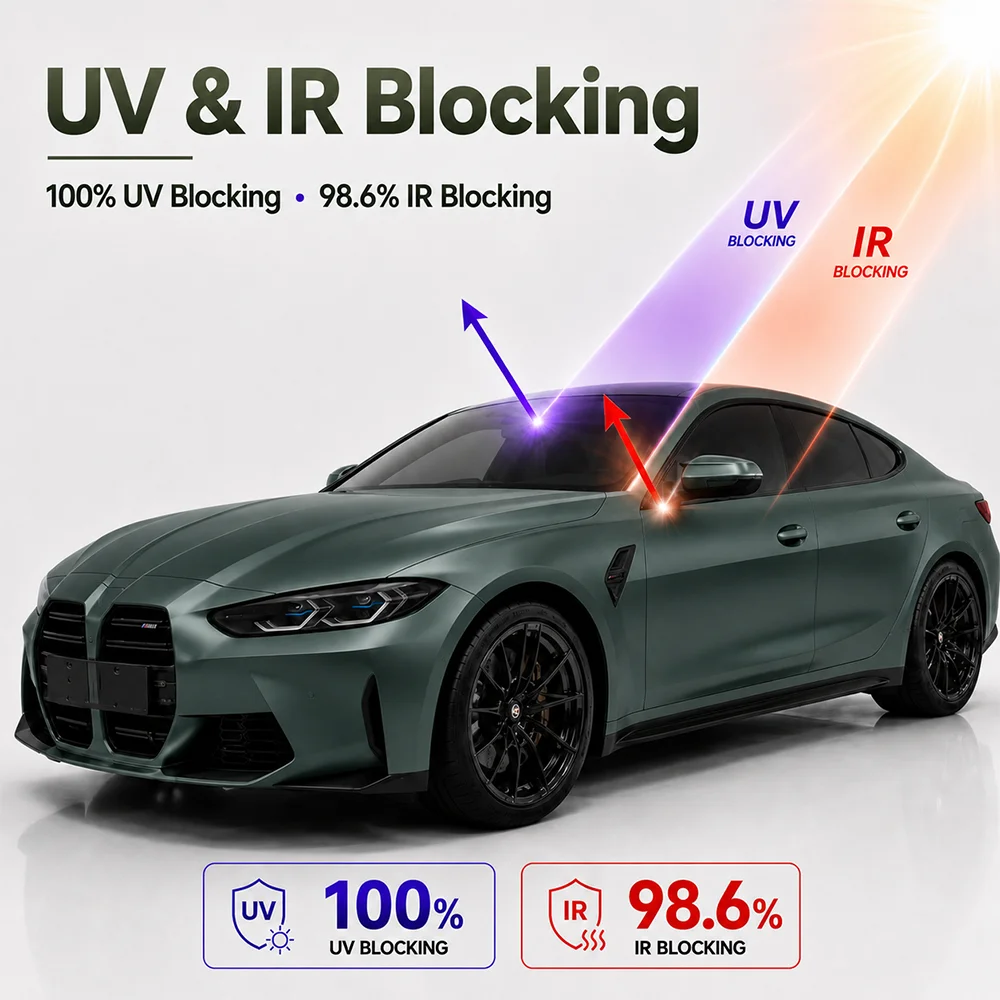 TPU Ultra Matte Dark Green Color PPF Paint Protection Film