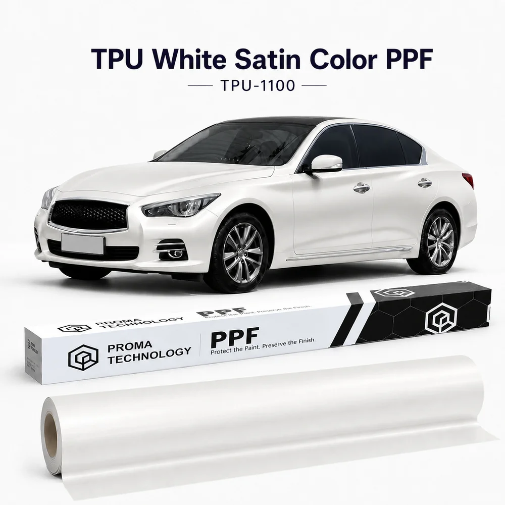 TPU White Satin Color PPF-Main Image