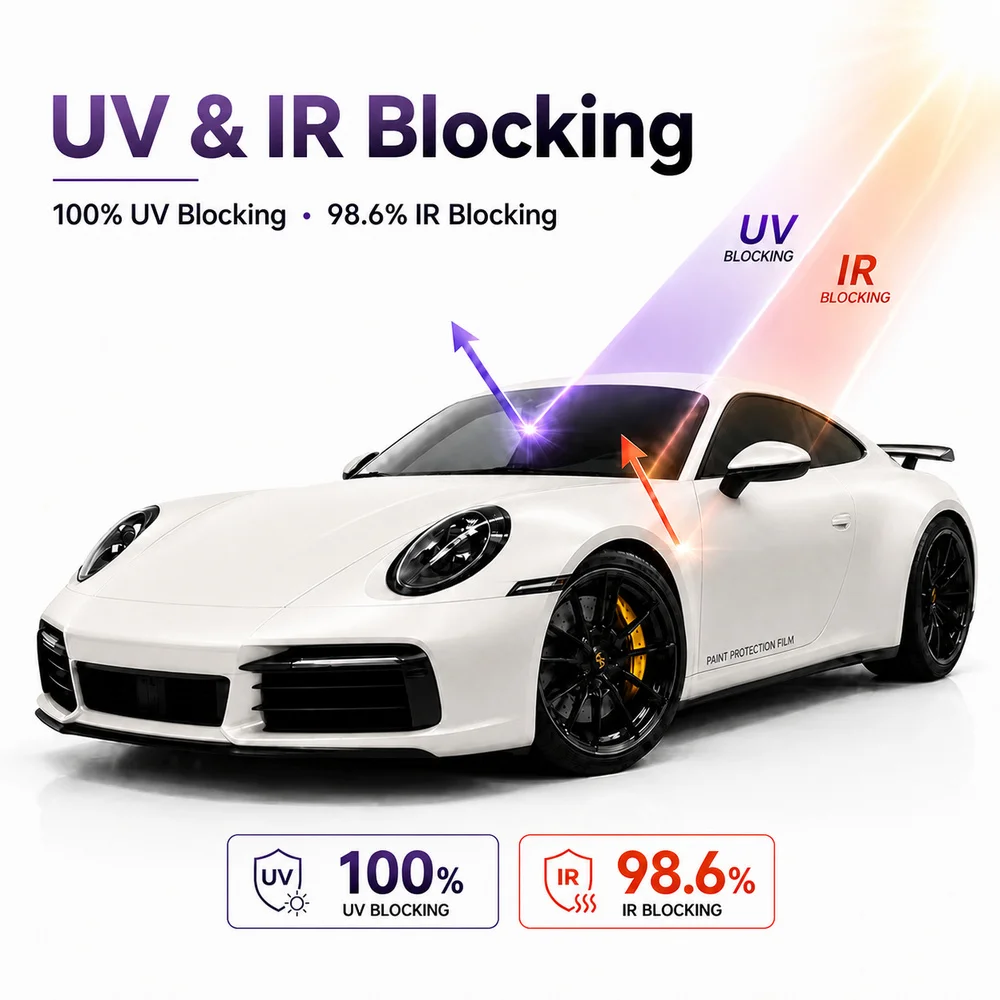 TPU White Satin Color PPF Car Protection Film