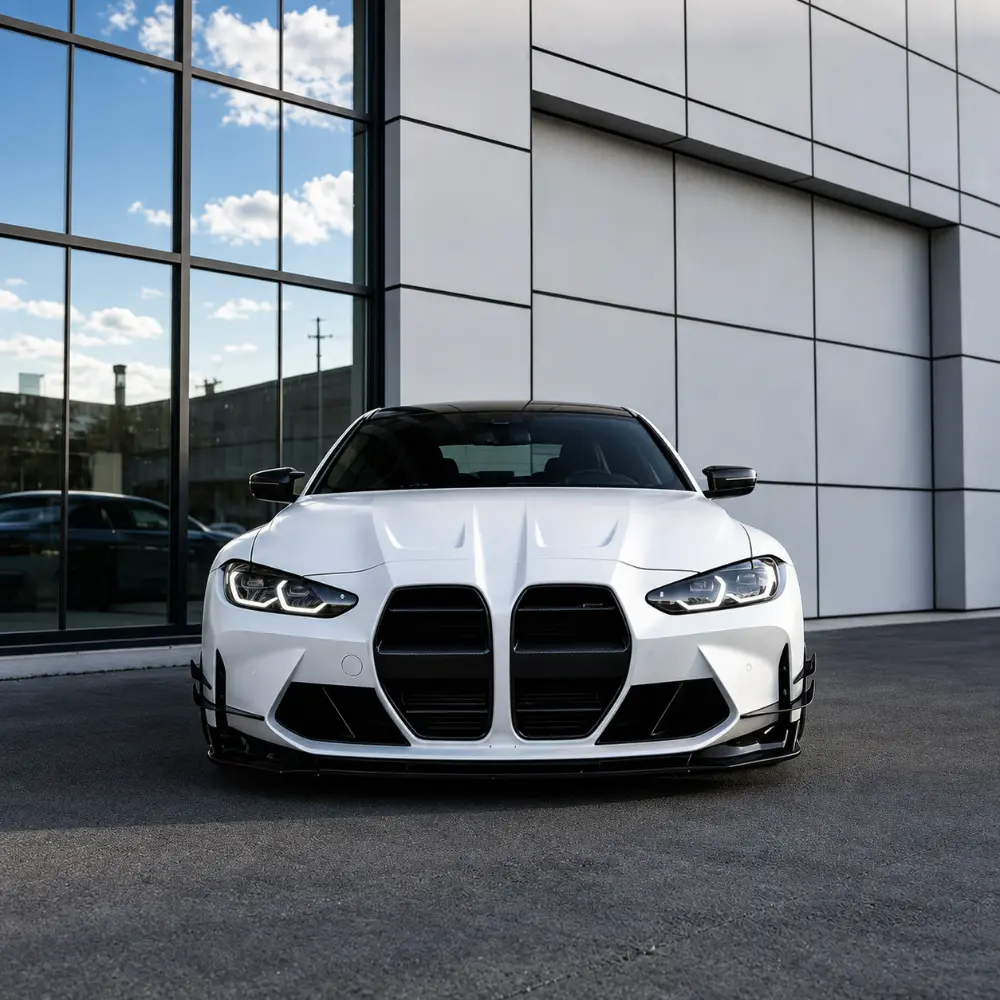 TPU White Satin Color PPF-Display for car 1