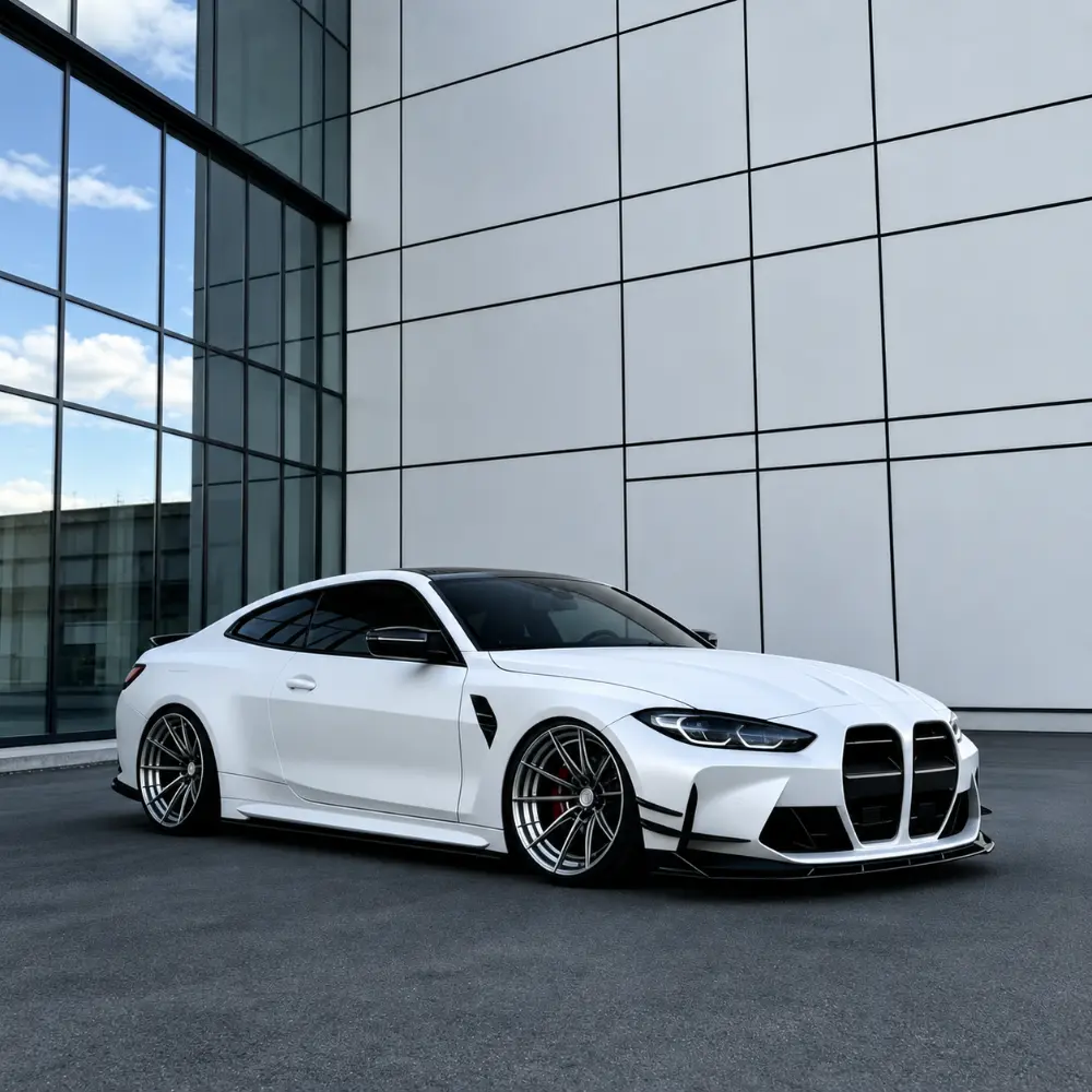 TPU White Satin Color PPF-Display for car 3