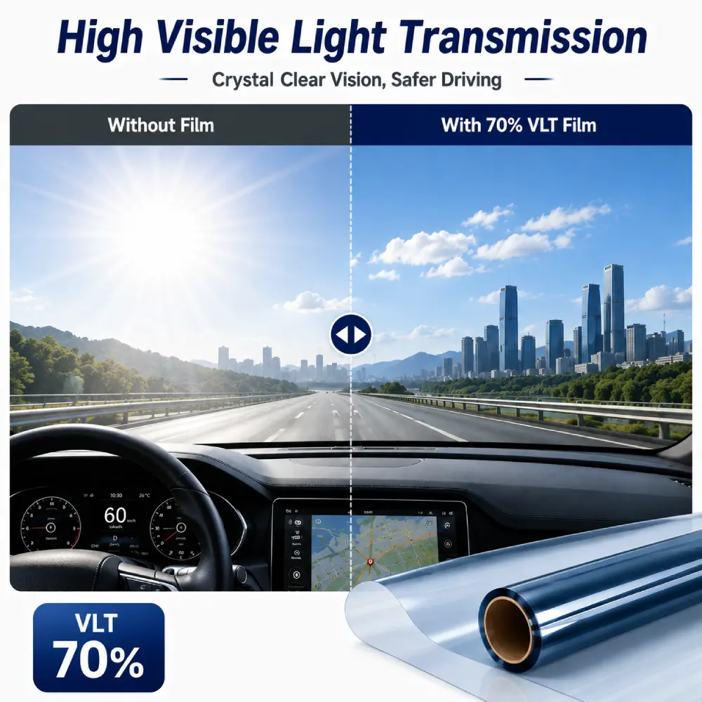 clear ceramic window film-hight visible light transmission