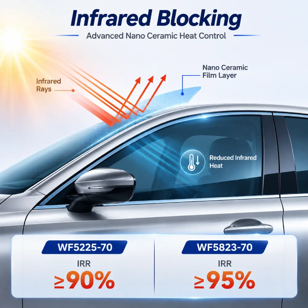 PROMA clear ceramic window film-infrared blocking