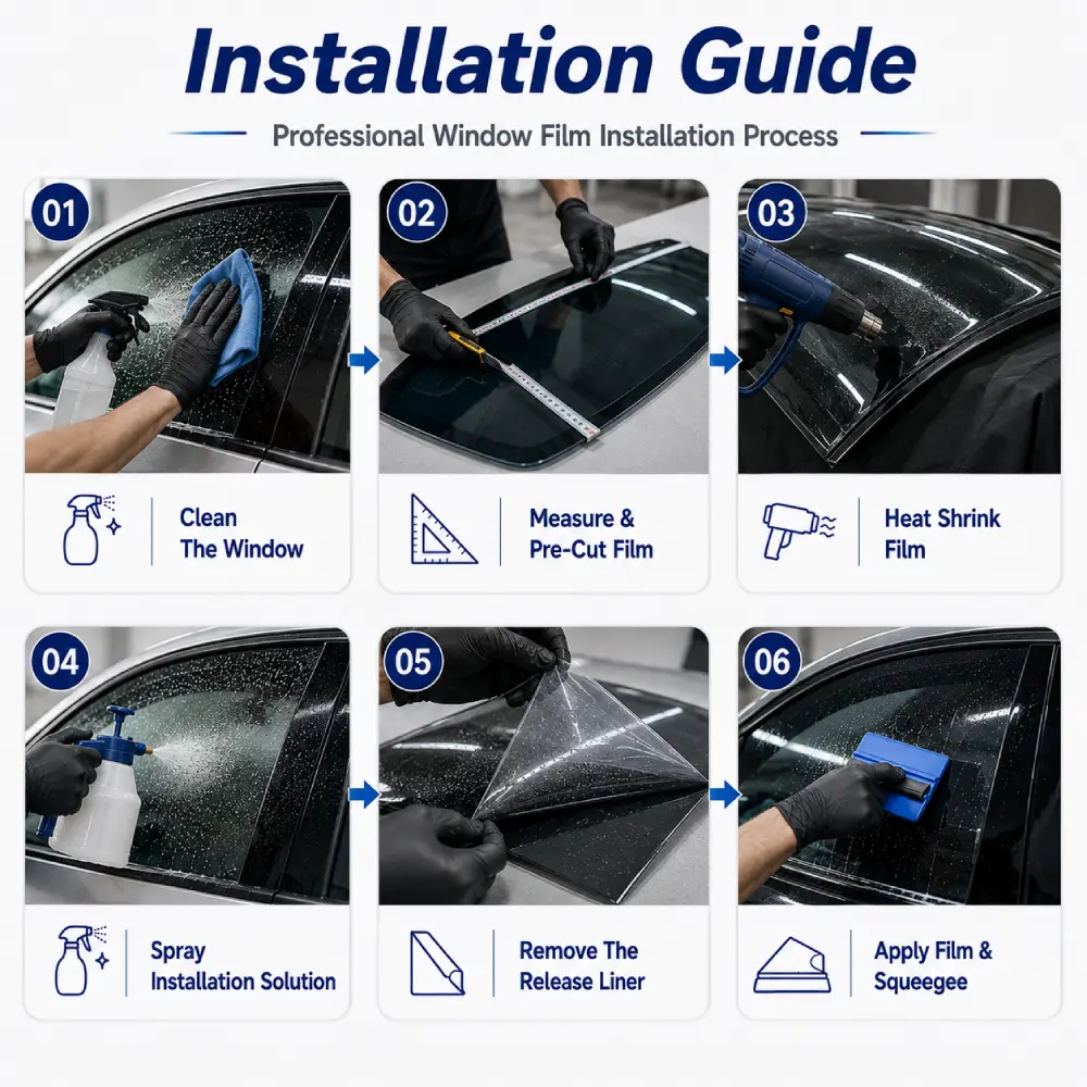 70% VLT Clear Ceramic Window Film Roll