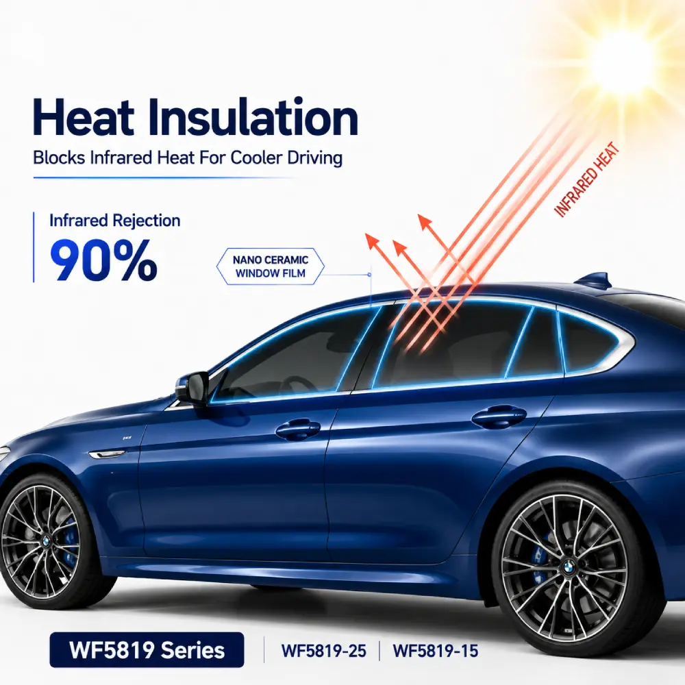 100% UVR Nano Ceramic Window Tint Film Roll