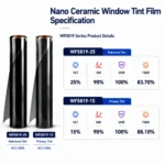 100% UVR Nano Ceramic Window Tint Film Roll