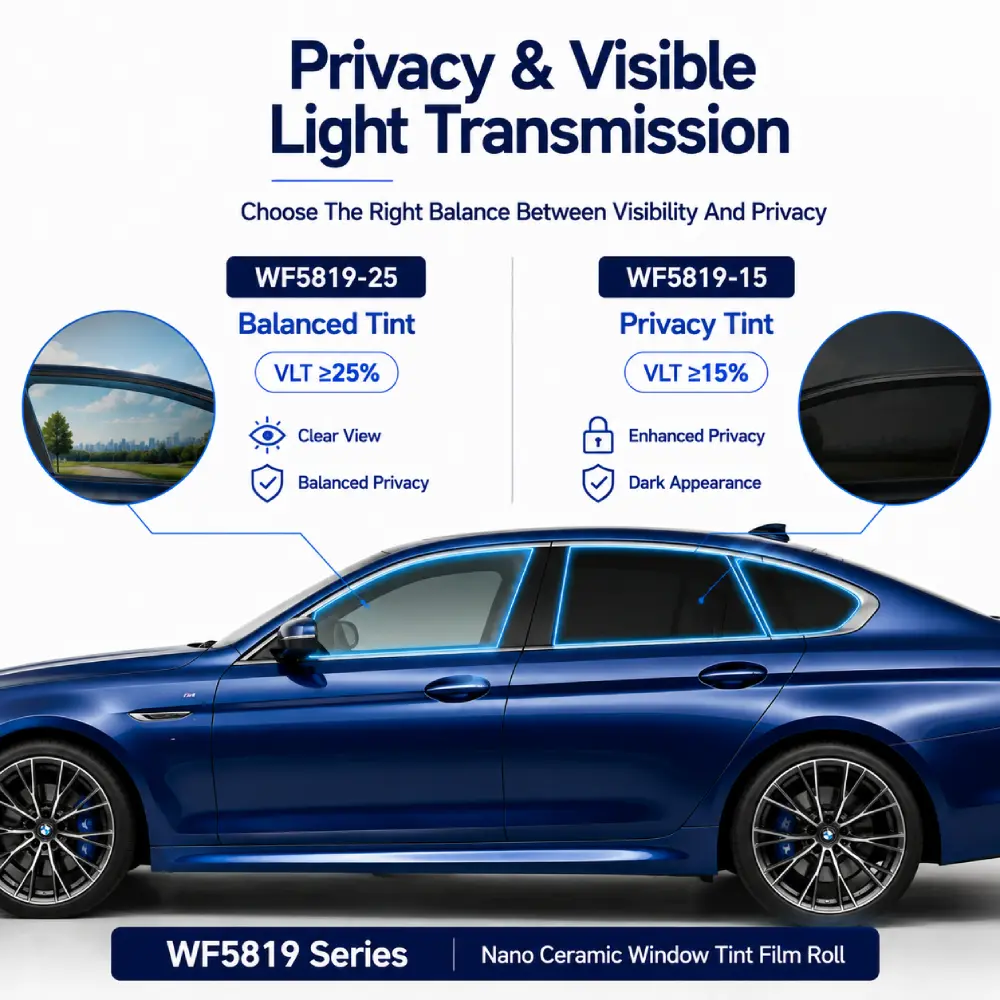 100% UVR Nano Ceramic Window Tint Film Roll