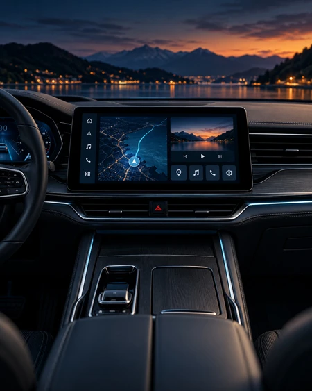 Infotainment display screen protection
