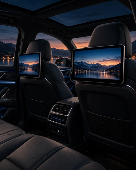 Rear entertainment display protection