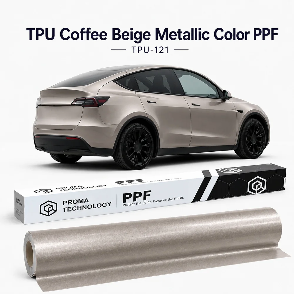 TPU Coffee Beige Metallic Color PPF-main image display