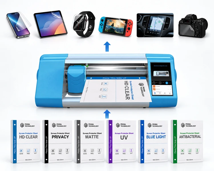 Screen protector sheets for cutting machines -- OEM ODM product visual